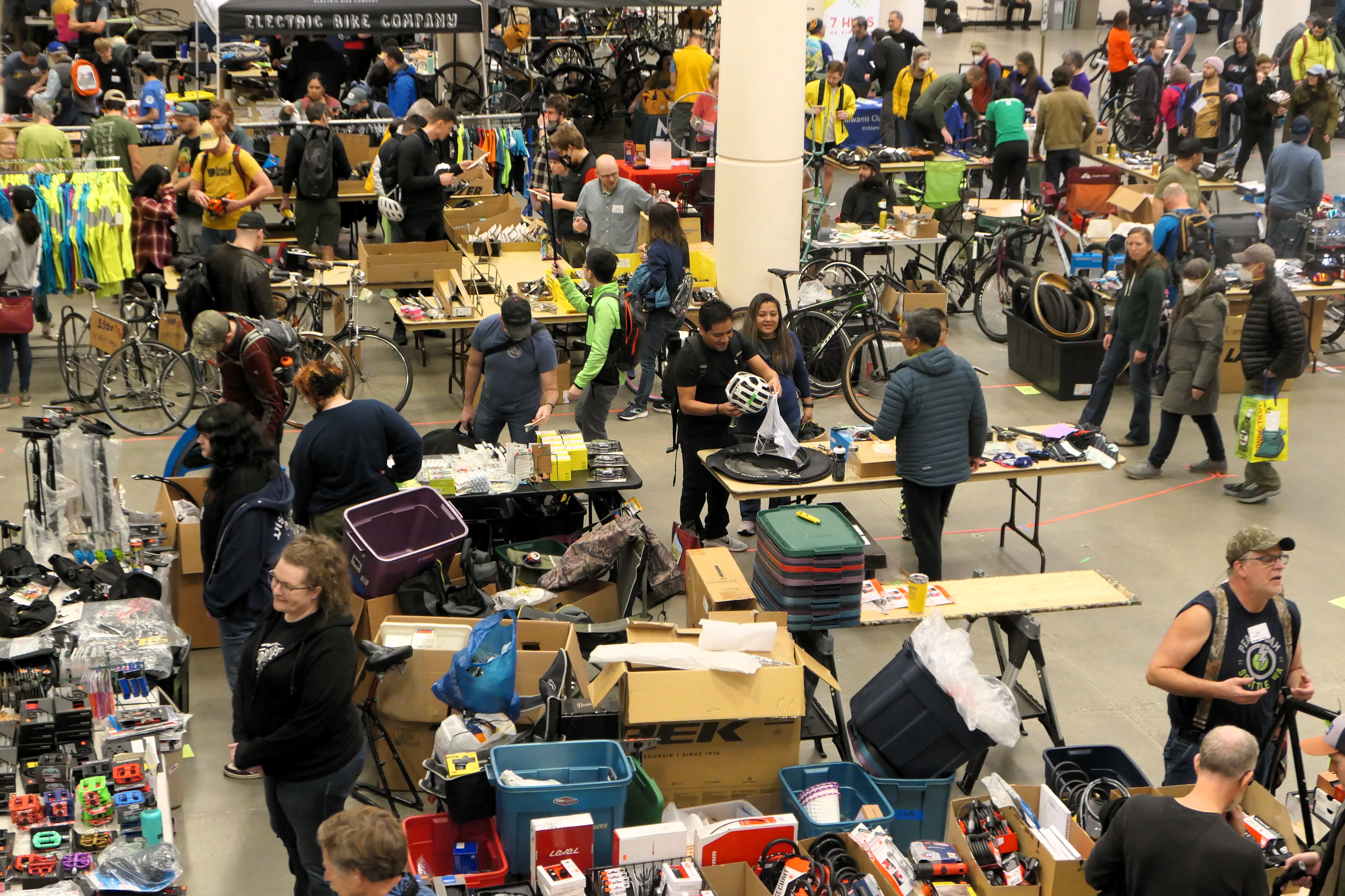 Big crowds and happy shoppers